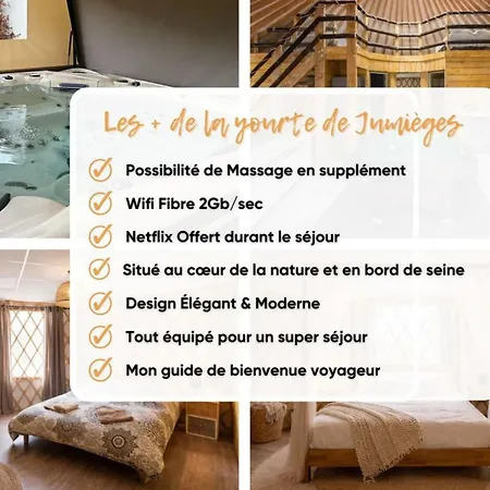 Yourte Spacieuse Avec Jacuzzi Privatif à - Api-1-52-1517 Campeggio Jumièges