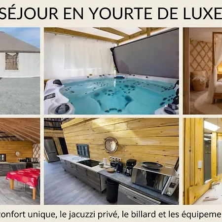Yourte Spacieuse Avec Jacuzzi Privatif à - Api-1-52-1517 * Jumièges