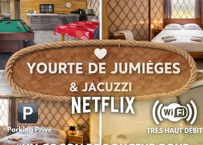 Yourte Spacieuse Avec Jacuzzi Privatif A Jumieges - Api-1-52-1517